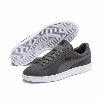 Puma Herren Smash v2 Sneaker Grau Turnschuhe Tennisschuhe Freizeitschuhe NEU