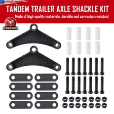 Wheel Greaseable Tandem Trailer Axle Shackle Kit for Double Eye Spring USA