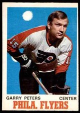 1970-71 O-PEE-CHEE GARRY PETERS (B) EX+ PHILADELPHIA FLYERS #196 PD