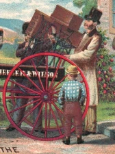1870s-80s Wheeler & Wilson's No. 8 Sewing Machine Delivery Lewiston, ME F148