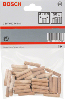Bosch Holzdübel Dübel 6 x 30 mm 50 Stück