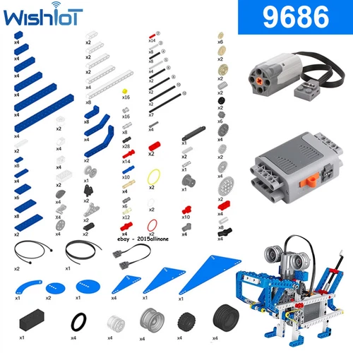 396PCS Kids 9686 Simple & Powered Machines Set MOC Motorized Mechanisms Base Kit - Picture 2 of 14