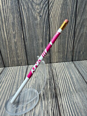 Vintage Pink & White Striped Dixon Ticonderoga Colgate Erasable Pencil