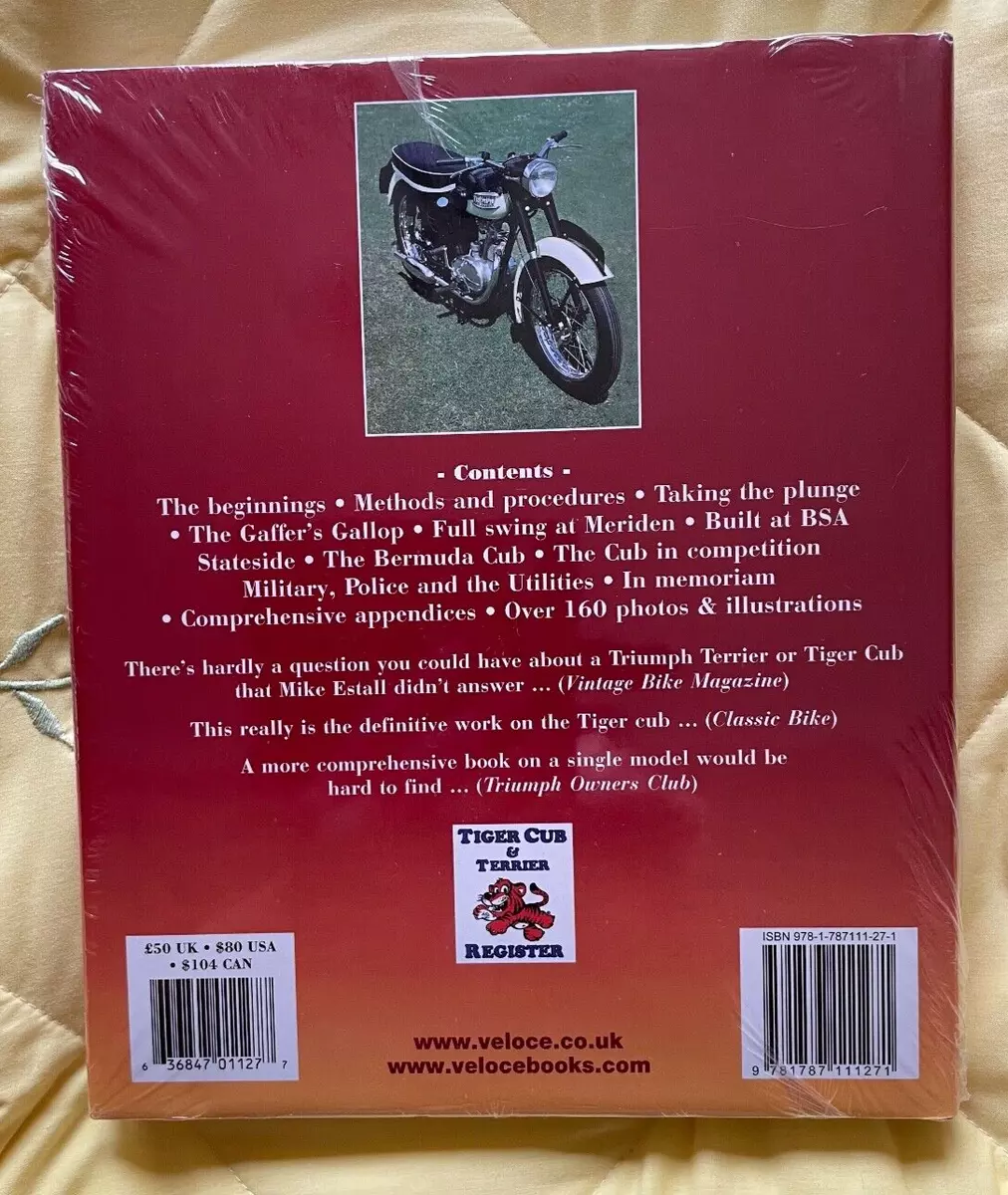 NEW AND UNOPENED The Triumph Tiger Cub Bible by Mike Estall