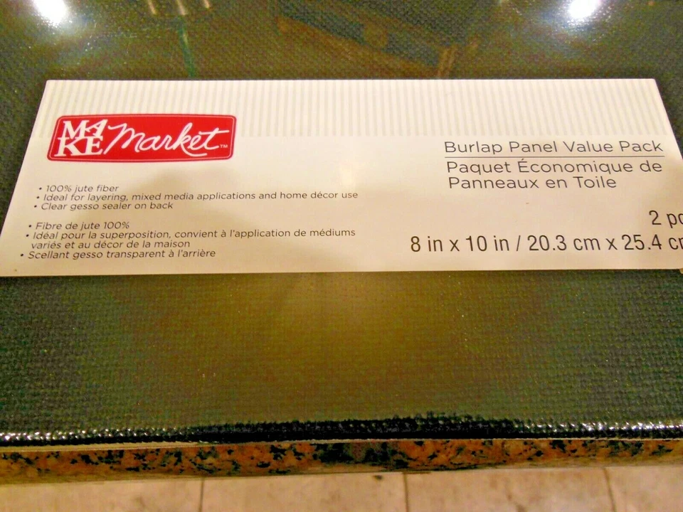 4 Burlap Panel Value Packs 8 in x 10 in / 25.3 cm x 25.4 cm 2 packS - Image 3 of 3