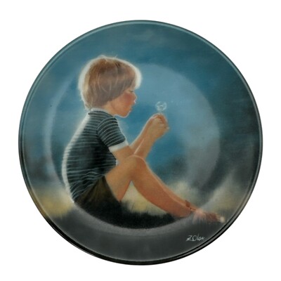 Zolan Erik & Dandelion 2nd plate in Best of Zolan Miniature Collection 1985 COA