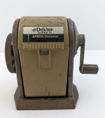 VINTAGE DEXTER SUPER 10 - APSCO PENCIL SHARPENER | eBay
