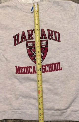 Vtg Harvard Medical School Sweatshirt Champion Blue m/i USA Label Youth L(14-16) - Picture 13 of 18