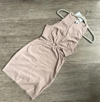 kookai beige dress Richie Mini Dress