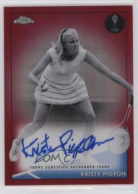 2021 Topps Chrome Red Refractor 1/5 Kristy Pigeon #CA-KP Rookie Auto RC HOF nd3