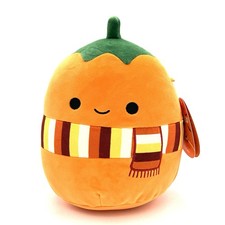 New Original Squishmallows 8 Inch Kalani The Pumpkin with Scarf Halloween Squad