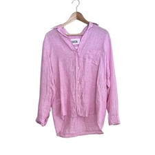 Grayson The Hero Pink Linen Button Up Long Sleeve Shirt 02