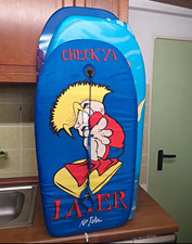 Aufblasbare Bade-Luftmatratze/Bodyboard blau mit Motiv &bdquo;Check Ya Later&ldquo;