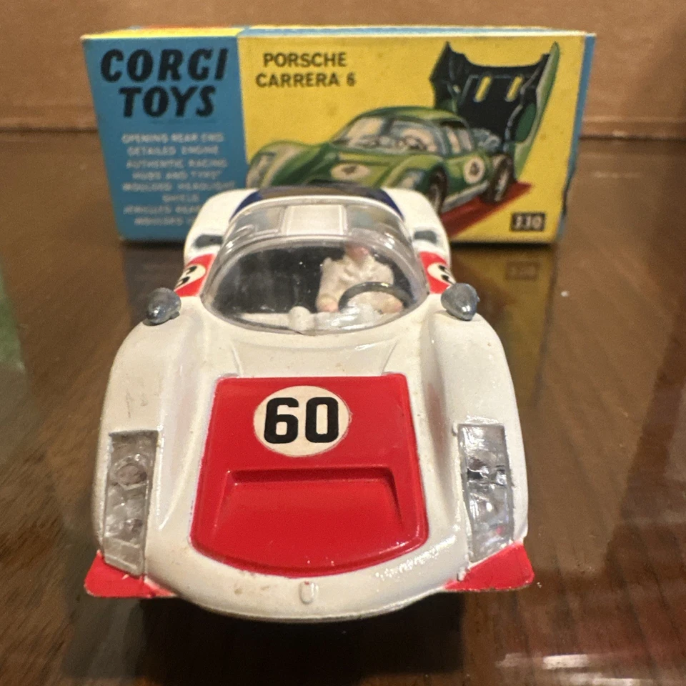 Corgi Toys 330 Porsche Carrera 6 Diecast Car – w/ ORIGINAL BOX – Vintage 1967 - Image 2 of 4