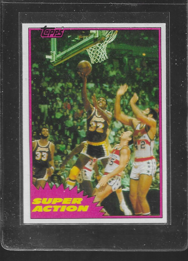 1981 TOPPS #109 MAGIC JOHNSON WEST SUPER ACTION NICE CARD