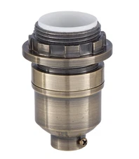 B&P Lamp Modern Style Keyless Screw Together Socket With Ring