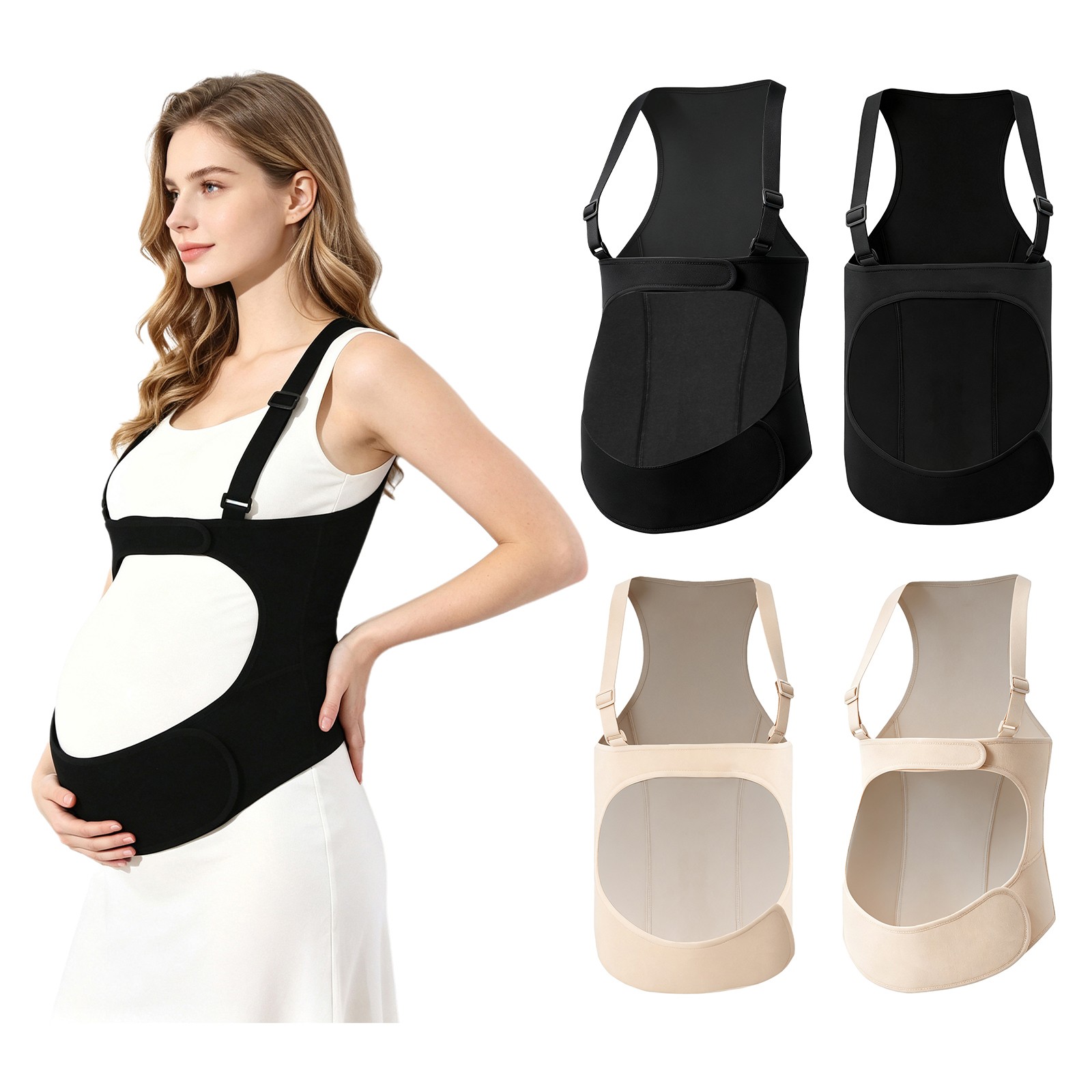 Women Maternity Belly Band Smooth Support Brace Compression Pregnancy And Hook image 3