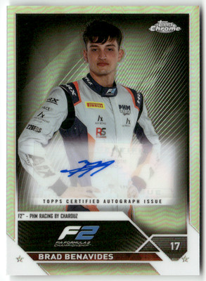 Topps 2023 Chrome Formula 1 Nr. CAC-BB Brad Benavides Auto Refractor
