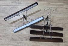 x4 Wood Felt Lined Pant Clamp Hangers