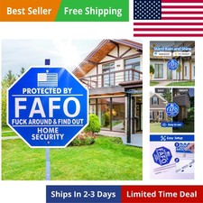 Funk around and Find Out Sign, Fafo Security Sign, Metal Home Security Yard Sign