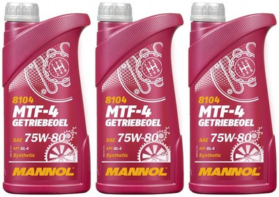 3l Mannol 8104 MTF-4 Getriebeoel 75W-80 GL-4 3x1l 