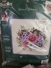Bucilla Needlepoint Summer Rose 4874 14x14 Open Package 2003