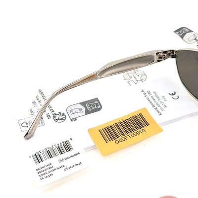 BALENCIAGA 0356 Silver Mirror 004 Fashion Demna Wrap Unisex