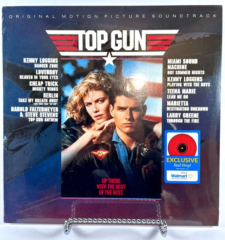 NEW TOP GUN EXCLUSIVE RED VINYL LP LIMITED EDITION 80's SOUNDTRACK DANGER ZONE - Image 2 of 3