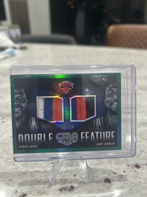 2014-15 Panini Gala Patrick Ewing / Larry Johnson 16/25 Patch Jade SP #13