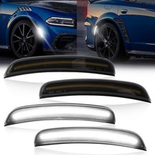 4pcs Front Rear Bumper Led Side Marker Lights Lamps For 2015-2023 Dodge Charger