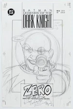 1992 Batman v Mr Freeze Unpublished #2 Variant Cover ORIGINAL ART David Williams
