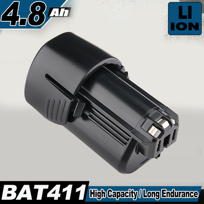 Für Bosch Professional GBA 12V 4.8Ah Akku TYP BAT411 Li-ion GSR GDR GSA BAT412