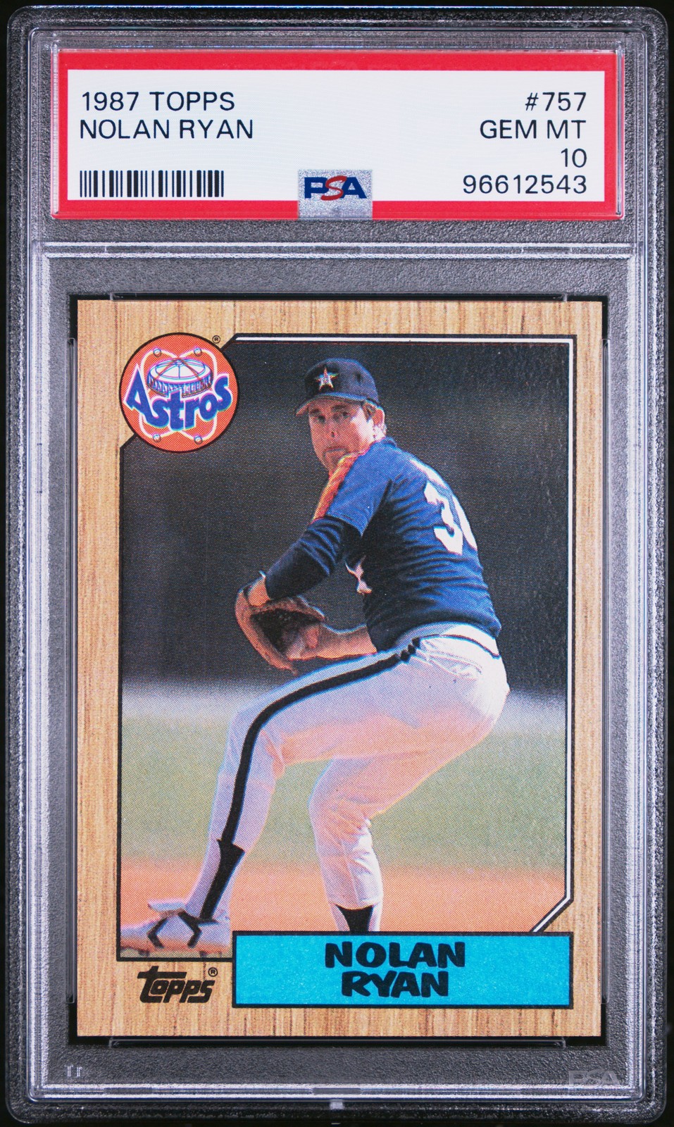 1987 Topps #757 Nolan Ryan PSA 10