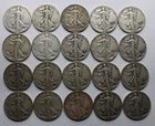 ROLL OF 20 WALKING LIBERTY HALF DOLLARS  1936  to  1947 MIXED MINT MARKS