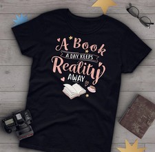 Funny Book Women Men Book Lover Reader Comfort Tee