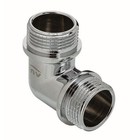Chromed Male Elbow Pipe Fittings Connection MxM 3/8 1/2 3/4 Inch