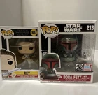 Funko Pop! Star Wars Boba Fett Slave One 214 Fall Convention Exclusive & Rey 307
