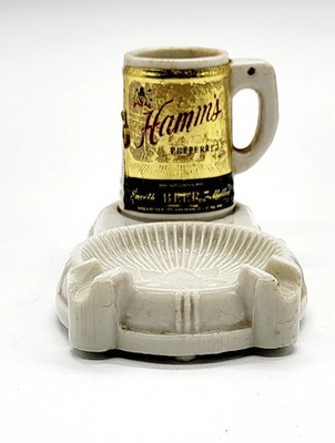 Hamm's Beer Ashtray With Match Safe By Bills Souvenirs & Novelties
