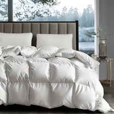 Hotel Grand White Goose Down Fiber Comforter Size - Goose King Extra Warmth