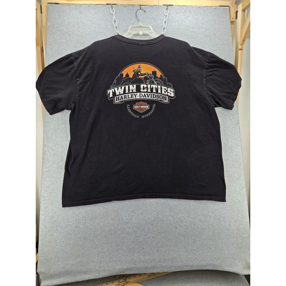 Harley Davidson Skull Jester Faded Mens T-Shirt Twin Cities MN 2020 XXL View 5