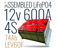 Fully Assembled 12v 4s 600A LEV60F Battery LiFePO4 And BMS 