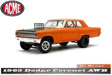 New Acme 118 Scale 1965 Dodge Coronet Awb - Go Man Go A1806514 New Acme 118 Scale 1965 Dodge Coronet Awb - Go Man Go A1806514