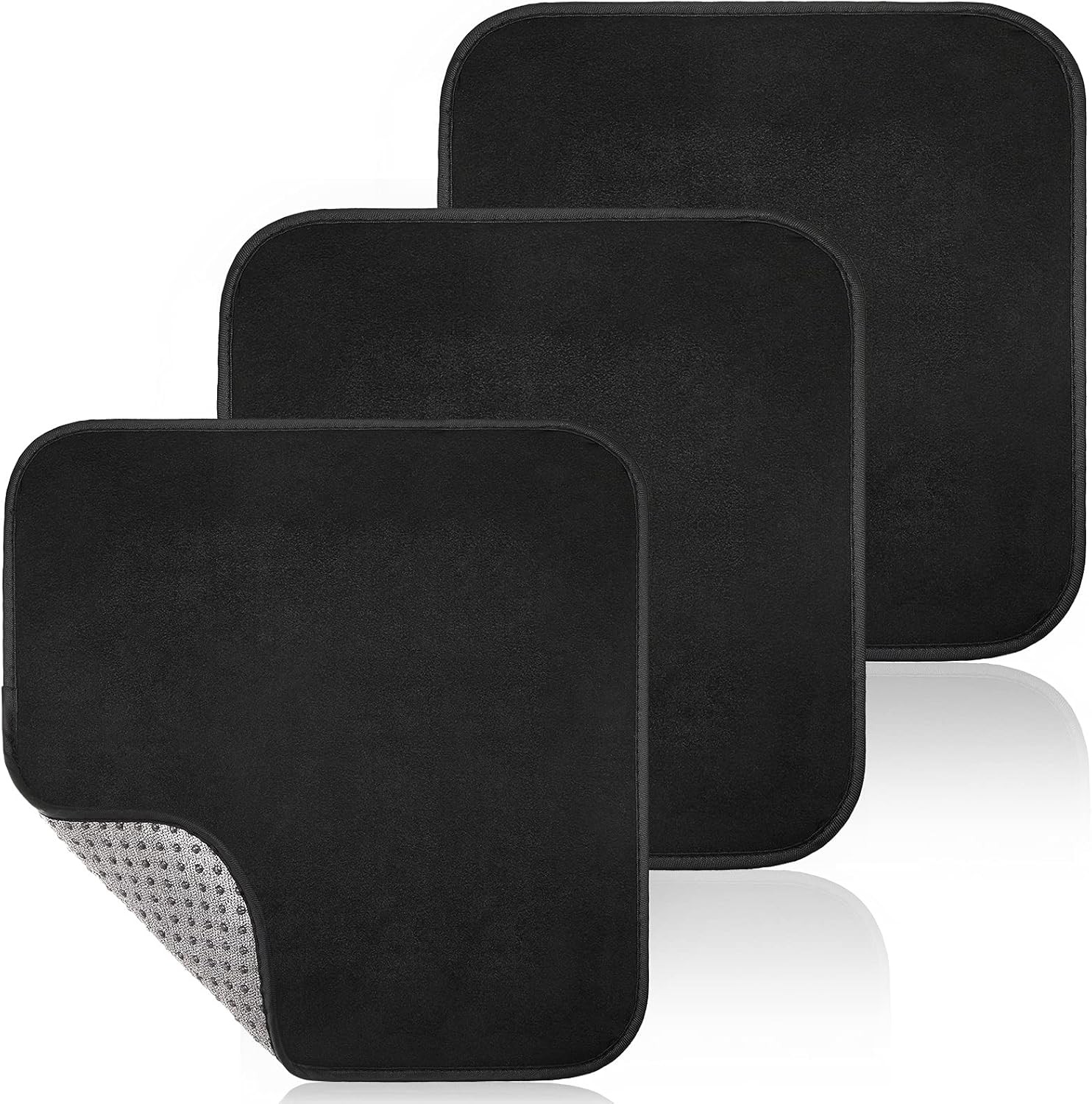 3 Pieces Bowling Ball Towel 7.8 X 7.8 Inch Shammy Pad Rag Bowling Ball Microfibe