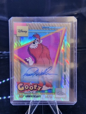 2026 Topps Disney Neon A Goofy Movie Bigfoot Frank Welker Auto GOLD #AGMA-FW /50