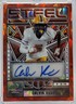 2025 Leaf Trinity Calvin Russell Steel Cracked Ice Auto 1/1 Syracuse Star WR