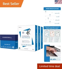 Great White 30% Recycled 8.5x11 Printer Paper, 1500 Sheets - Eco-Friendly Choice