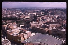 Rome Italy Aerial City View St Peters Basilica Cupola 1985 Vintage Film Slide