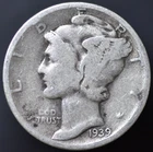 1939-P 10C Mercury Dime VG (#4402)