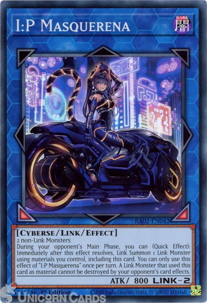 RA02-EN042 I:P Masquerena : Super Rare 1st Edition YuGiOh Card