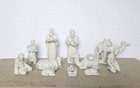 Vintage Nativity White Blue Porcelain Figurines - Lot Of 11 Pieces — photo 2